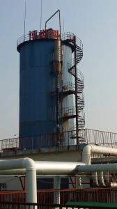 Sewage treatment aerobic reaction tower